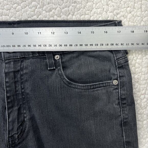 Levi’s 569 Jeans Men’s 34x32 (Actual 34x31) Black Loose Straight Grunge Casual - Picture 8 of 11